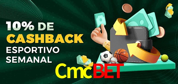 10% de bônus de cashback na Cmcbet